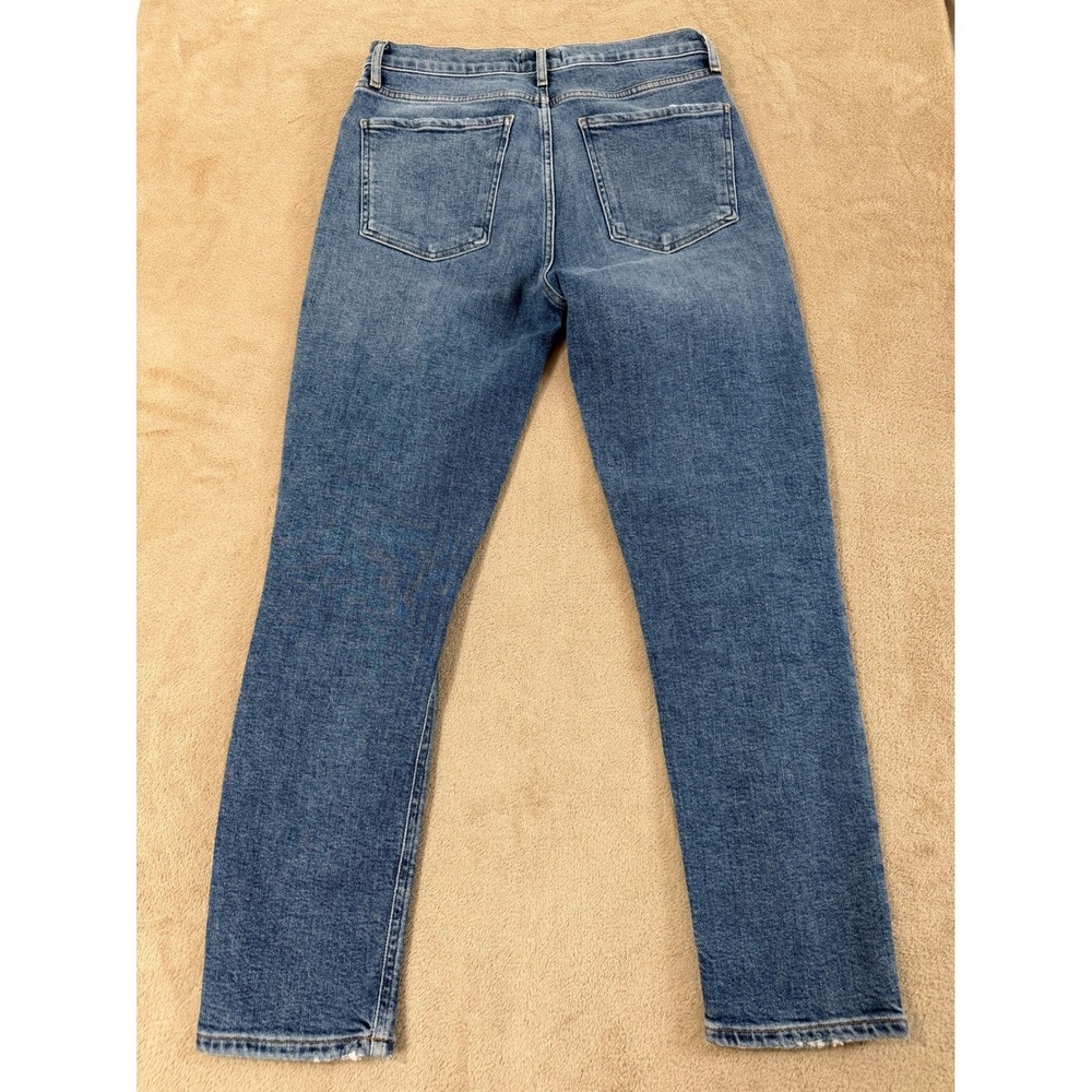 AGOLDE Nico High Rise Distressed Jeans Women's Size 28 Blue slim Fit EUC - Picture 5 of 10